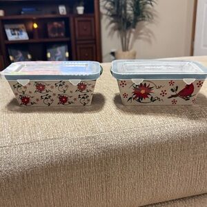 Temp-Tations Seasonal Christmas 12oz Mini Loaf Pans-NWOT